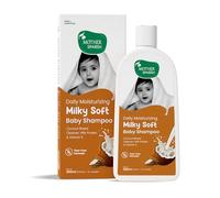 Mother Sparsh Milky Soft Shampooing pour bébé - 200 ml | Pour une hydratation quotidienne | Formule sans déchirure avec protéines de lait, vitamine E et huile de noix de coco