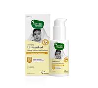 Mother Sparsh Simply Unscented Crème solaire minérale pour bébé avec flocons d'avoine naturels -50 g, avec protection SPF 50 et UVA/UVB | Crème solaire sans parfum pour bébés à peau sensible