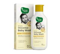 Mother Sparsh Simply Unscented Nettoyant pour bébé à la farine d'avoine naturelle - 200 ml | Gel douche sans parfum pour bébé | Formule sans déchirure pour la peau sensible du nouveau-né