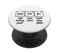 Mother Tableau périodique des éléments Memes Fête des Mères PopSockets PopGrip Adhésif