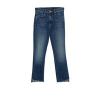 Mother - The Insider Crop Step Fray - Femme - Jeans - Bleu - Taille: W30