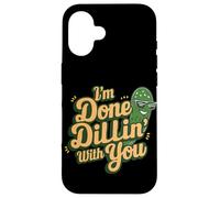 Mother to Be Sarcasm Pun I'm Dillin with You Pickle Fan Coque pour iPhone 16
