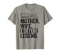 Mother Wife Editor Legend Videography Mom Montage T-Shirt