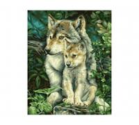 Mother Wolf 24 x 30 cm - Peinture par numéros