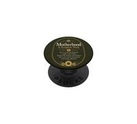 Motherhood is Kingdom Work Couronne de Tournesol pour Maman chrétienne PopSockets PopGrip Adhésif