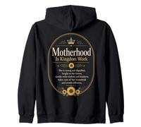 Motherhood is Kingdom Work Couronne de Tournesol pour Maman chrétienne Sweat à Capuche