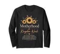 Motherhood Kingdom Work Christian Mom Tournesol Manche Longue