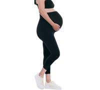 Motherhood Maternity Essential Stretch Full Length Secret Fit Over The Belly Pregnancy Legging, Noir, L Femme