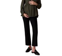 Motherhood Maternity Super Stretch Secret Fit Over The Belly Ankle Straight Leg Pregnancy Dress Pants for Work Pantalon d'affaires décontracté, Noir, M Femme