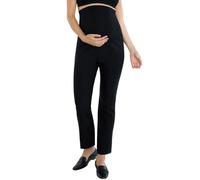 Motherhood Maternity Pantalon de Travail Moulant Extensible pour Le Ventre et la Cheville Lot de 2 Super Stretch Secret Fit Bauchnabel-arbeitshose d'affaires décontracté, Noir, S Femme
