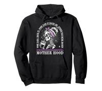 Motherhood Retro Skeleton Some Days I Rock It Vintage Sweat à Capuche