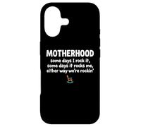 Motherhood Some Days I Rock It Some Days It Rocks Me Coque pour iPhone 17