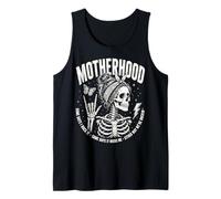 Motherhood Some Days I Rock It Some Days It Rocks Me Skull Débardeur
