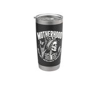 Motherhood Some Days I Rock It Some Days It Rocks Me Skull Gobelet isotherme en acier inoxydable double paroi