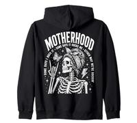 Motherhood Some Days I Rock It Some Days It Rocks Me Skull Sweat à Capuche