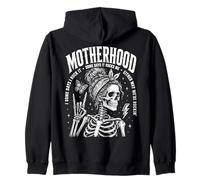 Motherhood Some Days I Rock It Some Days It Rocks Me Skull Sweat à Capuche
