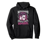 Motherhood Some Days I Rock It Some Days It Rocks Me Skull Sweat à Capuche