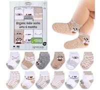 Mother's Choice Lot de 12 paires de chaussettes pour bébé, multicolore, 0-6 mois