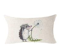 Mothes fête des pères Cadeau Citation Mots certaines voir une Weed certains voir A Wish Flying Dandelion Tour de taille lombaire Beige en coton et lin Couvre-lit Taie d'oreiller Housse de coussin pour canapé Home Déco rectangulaire 30,5 x 50,8 cm 18 inches 9