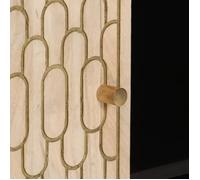 Mothinessto-Armoire latérale 90x33x75 cm bois massif de manguier