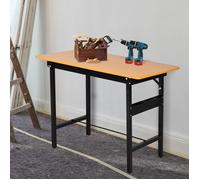 MOTHINESSTO667-Établi atelier pliant table de travail pliable avec règle et rapporteur MDF table atelier 100 x 60 x 75 5 cm jaune no