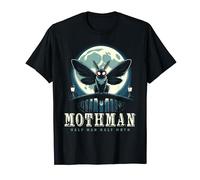 Mothman Cryptid Point Pleasant Creepy Vintage Moon T-Shirt