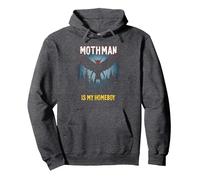 Mothman est Mon Fils au Foyer : Cryptid Lover Forest Mystery Sweat à Capuche, Unisexe pour Adultes, Chiné Foncé, S