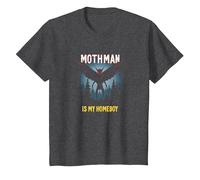 Mothman est Mon Fils au Foyer : Cryptid Lover Forest Mystery T-Shirt, Enfant, Chiné Foncé, 2 Ans