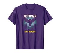 Mothman est Mon Fils au Foyer : Cryptid Lover Forest Mystery T-Shirt, Homme, Violet, L