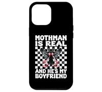 Mothman est réel et C'est Mon Petit ami Cryptozoology Girl Mom Coque pour iPhone 12 Pro Max