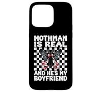 Mothman est réel et C'est Mon Petit ami Cryptozoology Girl Mom Coque pour iPhone 15 Pro Max
