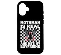 Mothman est réel et C'est Mon Petit ami Cryptozoology Girl Mom Coque pour iPhone 16