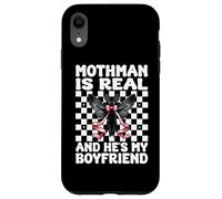 Mothman est réel et C'est Mon Petit ami Cryptozoology Girl Mom Coque pour iPhone XR