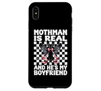 Mothman est réel et C'est Mon Petit ami Cryptozoology Girl Mom Coque pour iPhone XS Max