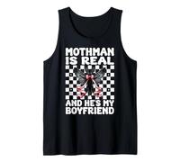 Mothman est réel et C'est Mon Petit ami Cryptozoology Girl Mom Débardeur