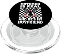 Mothman est réel et C'est Mon Petit ami Cryptozoology Girl Mom PopSockets PopGrip pour MagSafe