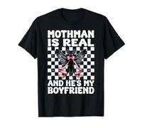 Mothman est réel et C'est Mon Petit ami Cryptozoology Girl Mom T-Shirt