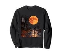 Mothman Halloween Vélo Pleine Lune Cyclisme Sweatshirt