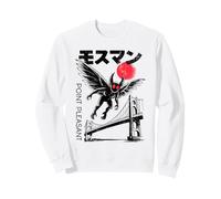 Mothman Katakana rétro Japonais Cryptid Point Pleasant Sweatshirt