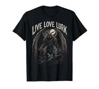 Mothman Live Love Lurk Cryptide Folklore Moth Man Vintage T-Shirt Graphique avec Valeur