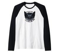 Mothman Made Me Do It Creepy Cryptid Paranormal Manche Raglan