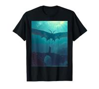 Mothman met en Garde Contre Le Destin au-Dessus du Pont hanté de Point Pleasant T-Shirt