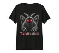 Mothman Omen Avertissement Légende Urbaine Folklore Lore Halloween T-Shirt Haut de Gamme