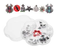MOTHNUR 1 boîte Breloques Ongles Halloween Résine Stable Décorations Manucure DIY pour Fête et Usage Quotidien Accessoires Charmants Fantômes Araignées Chauves-souris