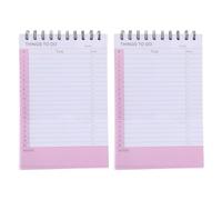 MOTHNUR 1 Ensemble Planificateur Quotidien Non Daté Carnet Spiralé À Reliure Supérieure Bloc-notes Productivité Avec Suivi Habitudes Liste De Tâches Et Mémo Effaçable Organiseur 2paquets