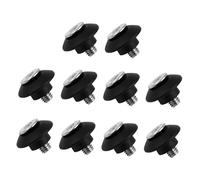 MOTHNUR 10 Ensembles Boucles Élastiques Kayak Nylon Haute Résistance Accessoires de Fixation de Corde Rigide pour Canoë et Bateau Noir