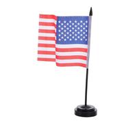 MOTHNUR 10 Ensembles Set de Mini Drapeaux de Bureau Américains avec Support Stable pour Décoration de Table pour Affichage Professionnel Entreprise et Événements