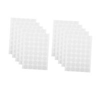 MOTHNUR 10 feuilles 10PCS gommettes rondes autocollantes colorées étiquettes rondes auto-adhésives pour classement enveloppes et cahiers blanc diamètre 25mm