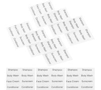 MOTHNUR 10 feuilles Étiquettes Autocollantes Imperméables pour Bouteilles de Voyage Stickers Organisation Cosmétiques Soins Capillaires Autocollants Rappel Pratiques pour Classification