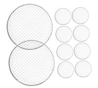 MOTHNUR 10 pièces Barbecue Portable Maille Résistante Support Cuisson Polyvalent pour Grillades Extérieur Rack Refroidissement pour Viande et Légumes Adapté et Camping